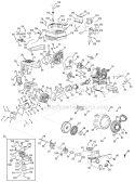 Engine Assembly Diagram and Parts List for 31AS62EE700 2010 Yard Machines Snow Blower
